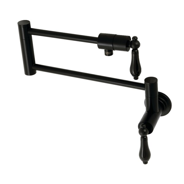 KS4100PKL Duchess Wall Mount Pot Filler, Matte Black